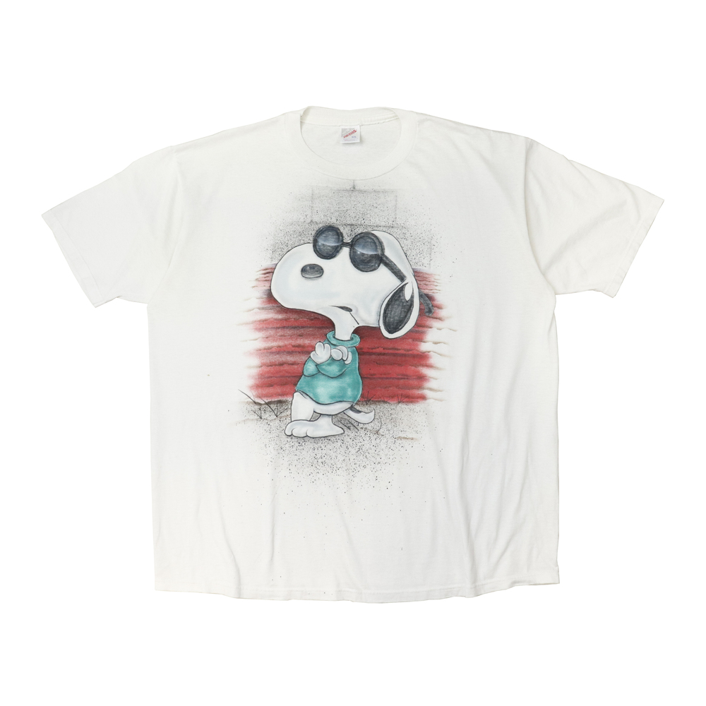 Vintage 80s Jerzees Snoopy Graphic T-Shirt Size XL